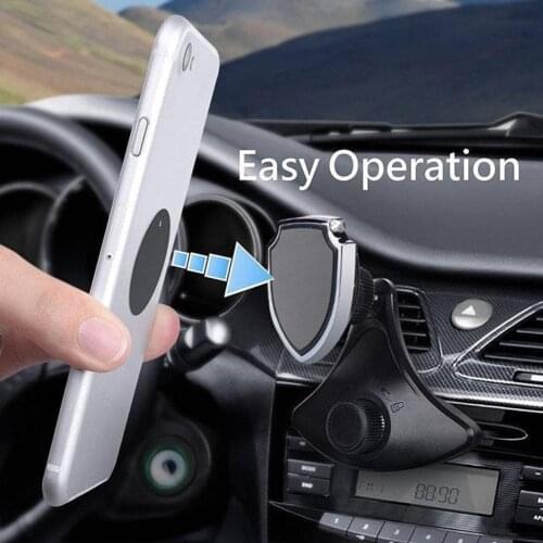 Auto Fastener Clip Interior Accessories 360 Degree Rotation Car CD Slot Mobile Phone Mount Stand Magnetic Holder Bracket