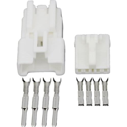 4 Pin Jacket Automotive Connectors White Automotive Connectors With Terminal DJ7044Y-2.2-11/21 4P