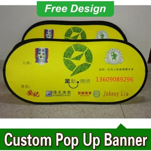 Free Design Free Shipping Horizontal A Frame Banner Outdoor Pop Up Banners Pop Up Sideline Banners