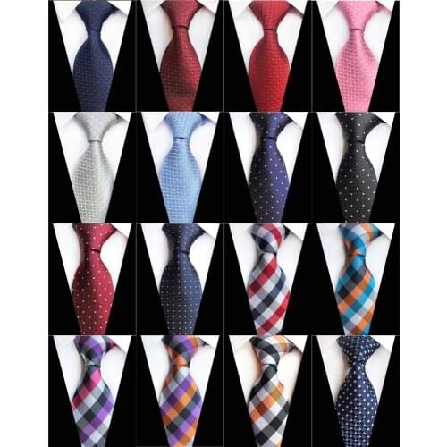 New Fashion Accessories Necktie High Quality 8cm Mens Ties for Suit Business Wedding Casual Navy Black Red Pink Silver Blue Tie