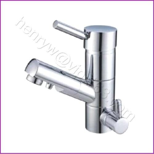 L16370 - Luxury Deck Mounted Chrome Color Brass Material Hot & Cold with Purified Water 3 Way Faucet