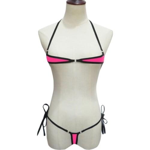 VIKINII Hot 2021 Sexy Exotic Mini Biquinis Female Swimwear Thong Micro Swimsuit Women Bathing Suits Minimal Cover Bikinis Set