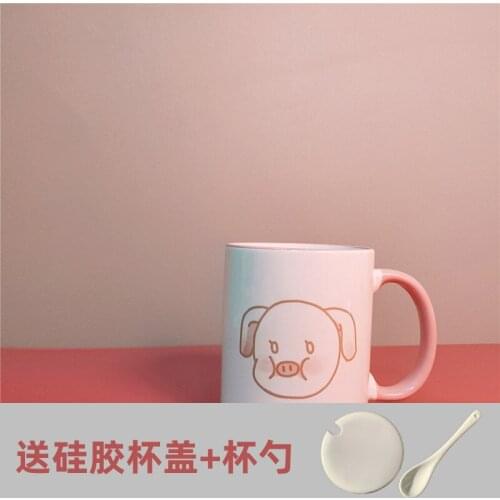 Cute Reusable Coffee Cup Porcelain Funny Bone China Coffee Mugs Personalized Creative Tazas Desayuno Home Drinkware QOO50MK