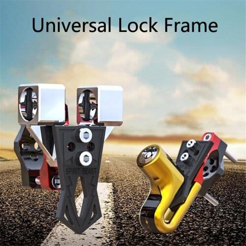 Motorcycle Anti-theft Universal Lock Frame Bike Lock Stent Motocross Locomotive Multi Functional Bracket Combo Lock Disc Lock