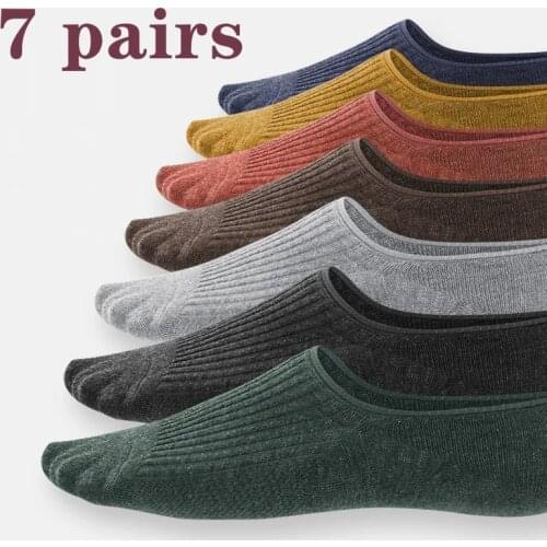 2021 New Summer 5 Pairs Cotton Men Ankle Socks Breathable Women Low Cut Socks Soft Elasticity Comfortable Solid All-Match Style