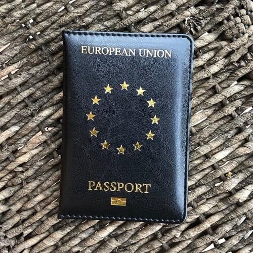 European Union EU Passport Cover Travel Case for Passports
