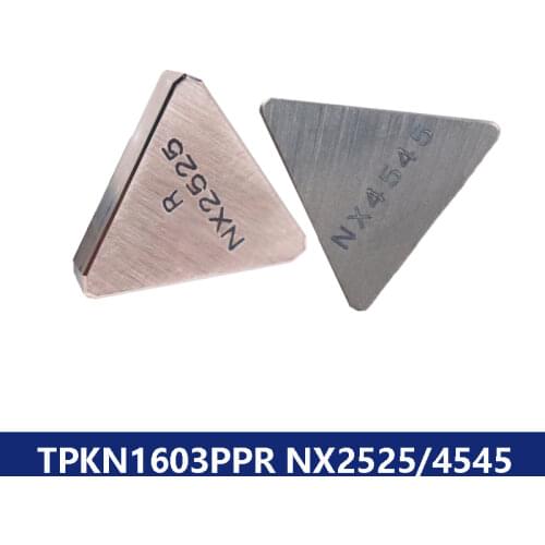 Original 10pcs Insert TPKN1603PPR NX4545 TPKN1603 PPR TPKN 1603 Lathe Cutter Turning Tool Carbide Inserts CNC