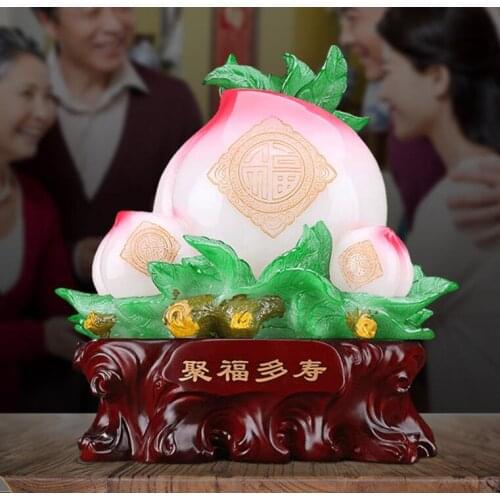 Longevity peach presents for old people birthday gifts for father and mother elders retirement He Shou Over shou Peace Festival