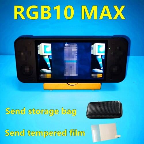 RGB10 Max Retro Game Console 5-inch IPS Screen RK3326 Chip Handheld Double Joystick Wifi Module Video Game Player PS1 rgb10