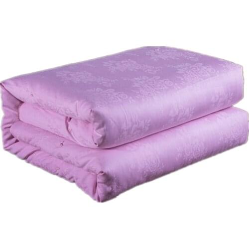 Luxury Cotton Mulberry silk quilts Winter bedroom Quilting duvets thick Warm printed bedding comforter soft blankets Bed Cover