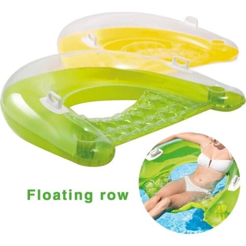 Adult Children Foldable Floating Water Hammock Inflatable Air Mattress Chair Swimming Pool Inflatable Hammock Bed Toys