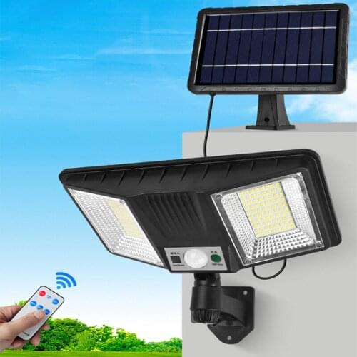 Pop Solar Wall Light LED Four-head Rotatable Outdoor Light Waterproof PIR Human Body Induction For Garden Pathway Solar Lamp