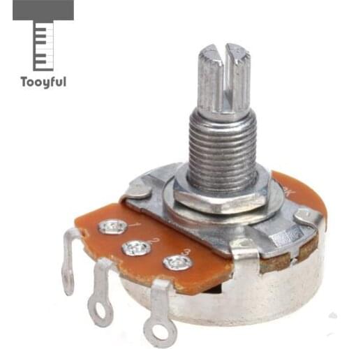 Tooyful New A500K Large Long Split Shaft Pots Potentiometer OHM Control Knobs Guitar Audio Volume Switch Pot for Guitar Lovers