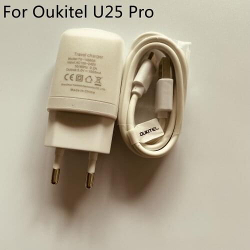 Oukitel U25 Pro New Travel Charger + USB Cable USB Line For Oukitel U25 Pro MT6750T 5.5'' Smartphone Free Shipping