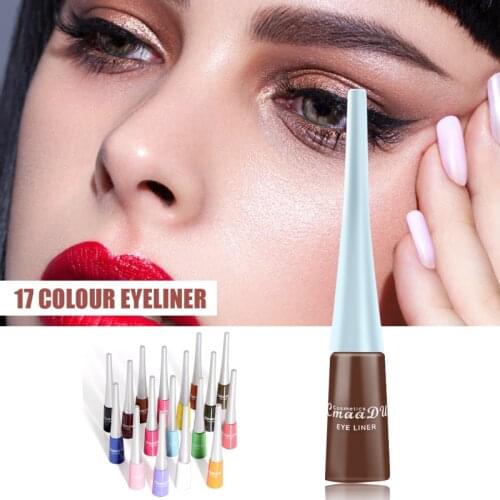 17 Colorl Optional Liquid Eye Liner Waterproof Sweat Resistan Eye Liner Pencil Makeup Tool For Profession Beginning ASD88