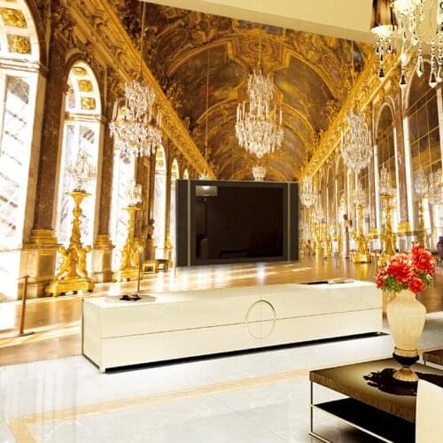 Beibehang luxury wallpaper murals 3d three-dimensional living room sofa bedroom background wall covered with wallpaper