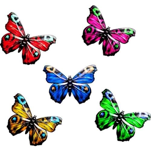 3D Metal Butterfly Decor Inspirational Wall Decor Sculpture for Garden Decor Miniatures Statues Animal Outdoor Decor Ornament
