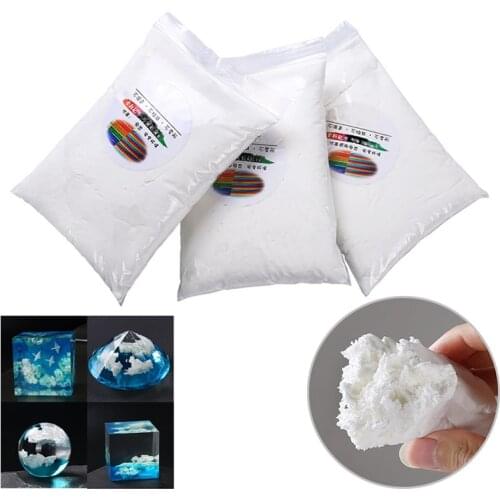 80g Per Bag DIY Handmade White Cloud Filler Crystal Epoxy Jewelry Accessories Imitation Cloud Making Mud Hot