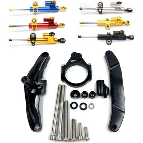 For Yamaha FZ1 FAZER 2006-2015 Motorcycle Aluminium Steering Stabilizer Damper Mounting Bracket Kit