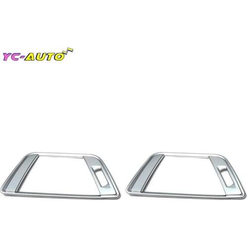Car Interior Front Dash Center Console Silver Air Vent Outlet Trim Cover For BMW 3 4 Series F30 F31 F32 F34 F35 F36 2014-2016