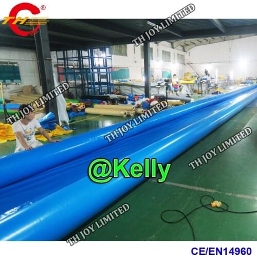 Free air shipping 35x2.1m long inflatable water slide for summer party, durable pvc tarpaulin inflatable city slide, water toys