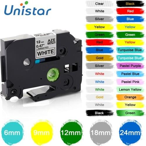 Tze-231 Label Tape 12mm Compatible for Brother Label Printer h110 Label Tape Black on White Printer Ribbons Label Maker 131 431