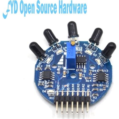 MK00215 Five way flame sensor module analog digital double output fire fighting robot