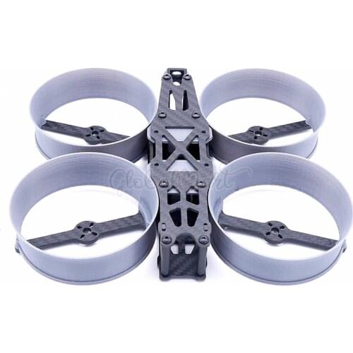 Reptile Ashtray 3inch 145mm 145 HX-Type Carbon Fiber Frame w/ 3D Print Part Prop Guard For Donut / Cloud FPV RC Quadcopter Drone