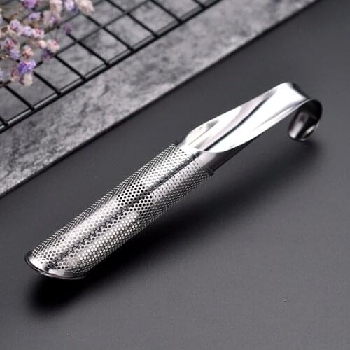 Sturdy Stainless Steel Tea Filter Bar Crook Hanging Tail Tea Ware Kitchen Accessories Durable Coffee Tea Infuser Tea Strainer