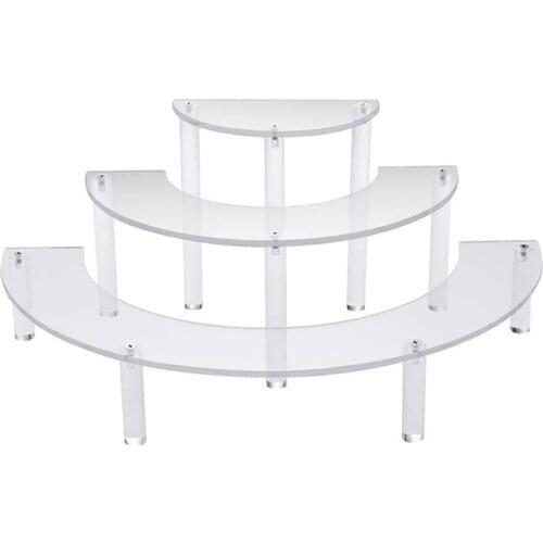 Transparent Removable Acrylic Cake Display Stand for Party Round Cupcake Holder Bakeware Wedding Birthday Party Decoration