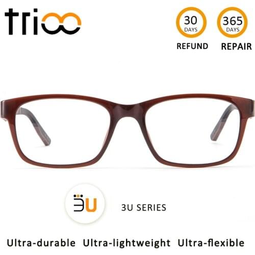 TRIOO 3U Series Luxury Amber Glasses Reading Clear Eye Glasses Minus Spectacles Diopter Spectacles Progressive lens Eyewear