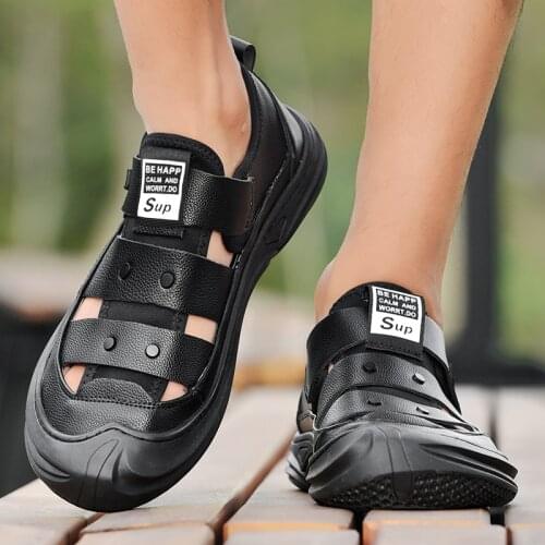 Summer Mans Sandals Hollow Soft Breathable Outdoor High Quality Casual Footwear Man Shoes Big Size 38-48 Sandalias Hombre