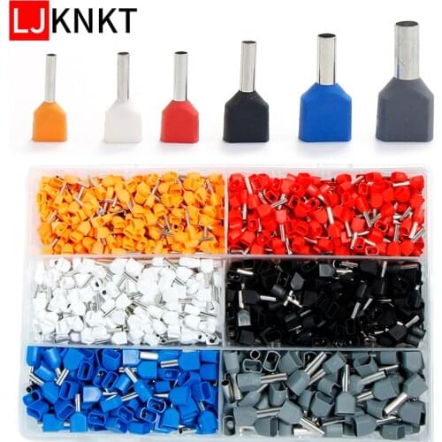 Mixed loading Ferrules Terminals Block Cord End Wire Connector Insulated Crimp Pin Terminal Kit Electrical Projects Set