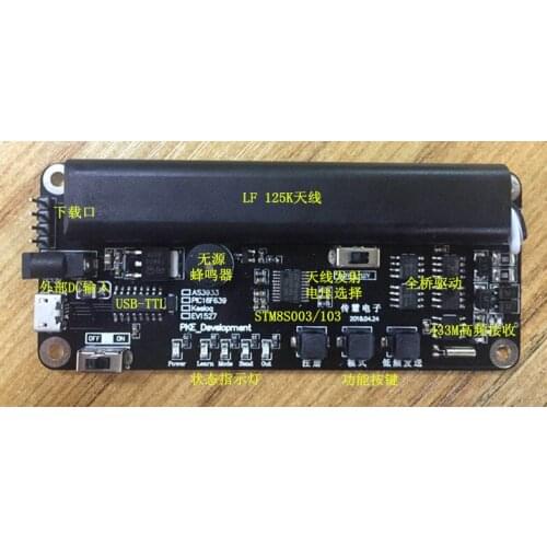 STM8, Low Frequency Wake-up AS3933 Learning, Development Board, Scroll Code, Source Code