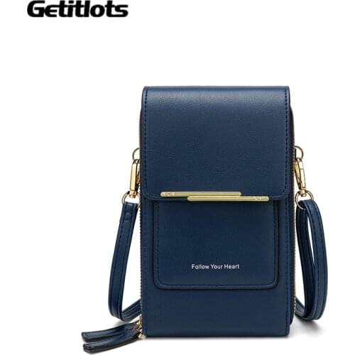 Top-handle Bags 3 Layers Handbags Large Capacity Cell Phone Pocket Shoulder Bag for Women Quality Solid Color Bolsas Phone Purse