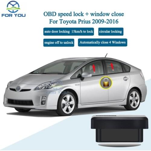 FORYOU OBD Car Window Close Closer Speed Lock Unlock Device For Toyota Prius 30 2009-2016/ Prius Plus 2009-2016 Plug And Play