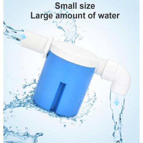 Built-in Automatic Water Level Control Valve Water Tank Float Nylon Rubber For Pool Fish Storage Tank 4.48 X 2.95 X 2.28 Inch