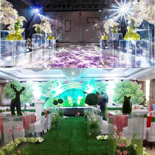 4PCS/Lot Wedding Center Piece Flower Vase/Stand Table/Wedding Centerpieces Acrylic Flowers/Floor Vases For Party Decoration HQ11