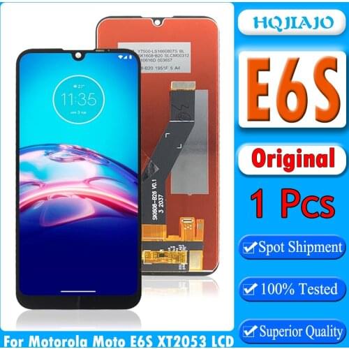 Original For Motorola E6s 2020 XT2053-1 XT2053-2 LCD Display Touch Screen Display Digitizer Assembly For Moto E6s 2020 Lcd