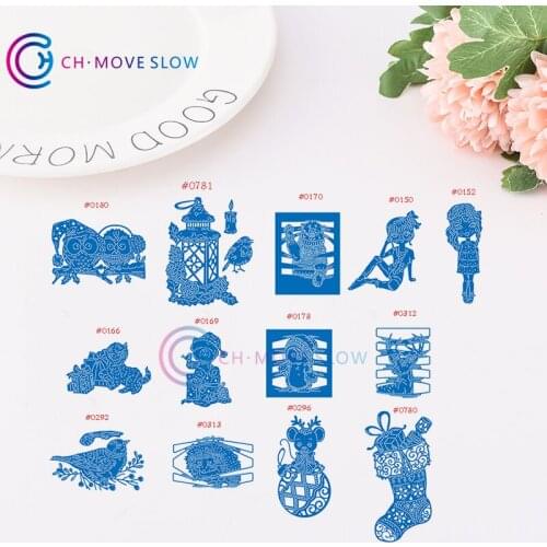 CH Animals and adornment Metal Cutting Dies For Scrapbooking Practice Hands-on DIY Album Decor Card Craft Dies