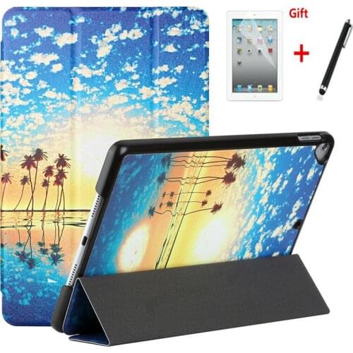 Case For iPad 10.2 2019 2020 7th 8th /air 10.5 2019 /pro 10.5 2017 PU Leather tablet Protective Magnetic Stand Cover+film+pen
