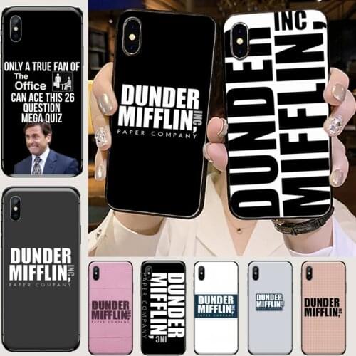Dunder Mifflin The Office Phone Case for iPhone 11 12 mini pro XS MAX 8 7 6 6S Plus X 5S SE 2020 XR