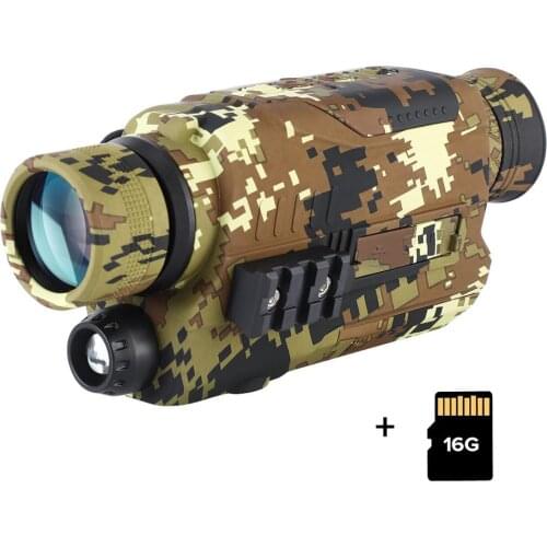 Digital Night Vision Monocular Binoculars 16G IR Telescope 5x8 Optics Scope Photo Video Recording Hunting Thermal Camera Device