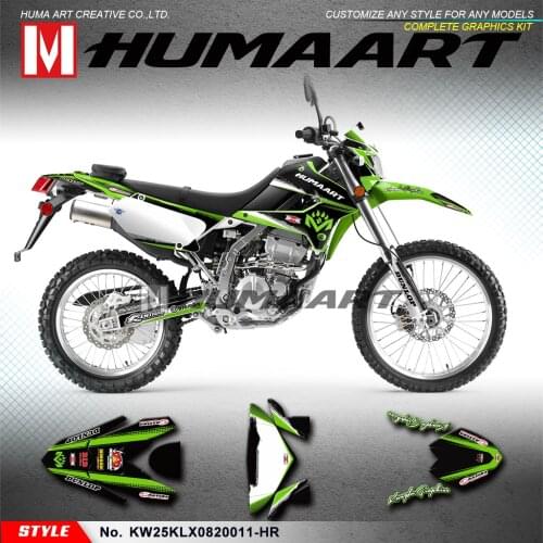 HUMAART Motocross Stickers Vinyl Decals for KLX 250 S D-Tracker X Final Edition 2008 2009 2010 2011 2012 to 2020
