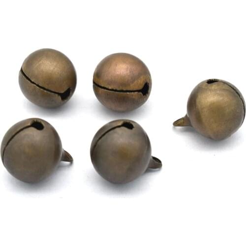 Jingle Bell Charms Bronze Bell Christmas Bell Durable Bells Pet Bell Charms Ornaments Pendant Bells for Cat Collar Christmas