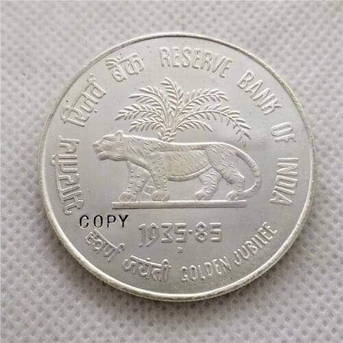 1985 india 100 Rupees (Golden Jubilee of RBI) COPY COIN