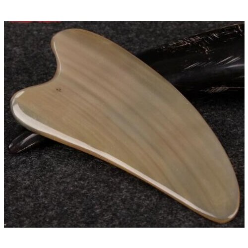 Natural horn scraping board beauty massage neck/facial meridian point massage scraping slab