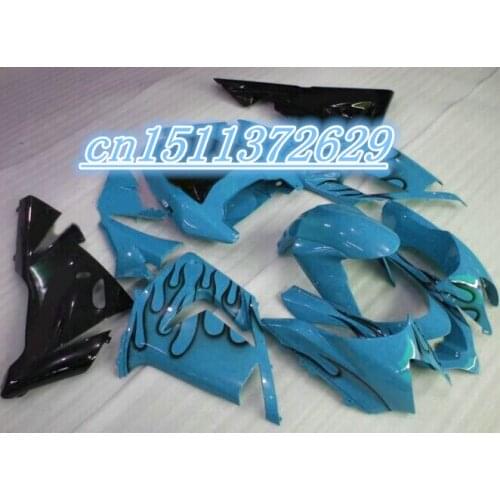 Dor-custom Fairings for motorcycle Kawasaki Ninja ZX-10R 04 05 new black blue 2004 2005 parts ZX10R fairing set D