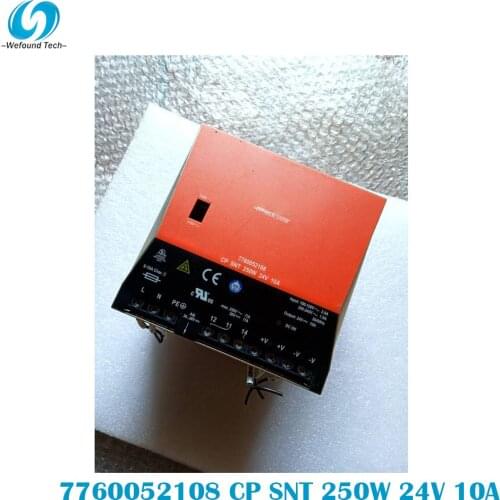 Original Weidmüller 7760052108 CP SNT 250W 24V 10A Rail Switching Power Supply Single Phase, 100% Tested BeforeShipment