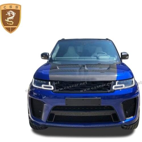 For Land Rover Range Rover Sport SVR Style 2014 2015 2016 2017 2018 2019 2020 2021 Carbon Fiber Front Engine Hood Cover
